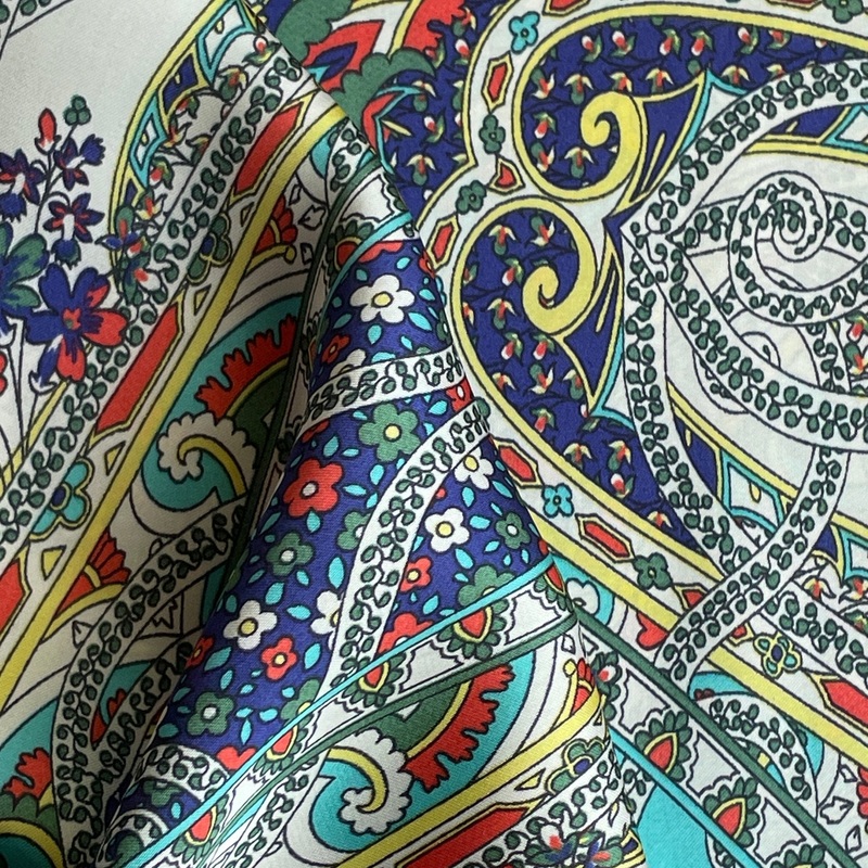 Retro Paisley Charmeuse