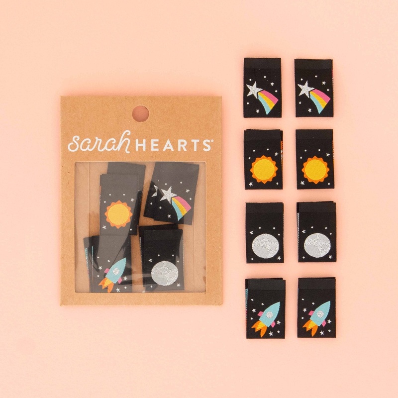 Space Multipack – MetallicSewing Woven Clothing Label Tags