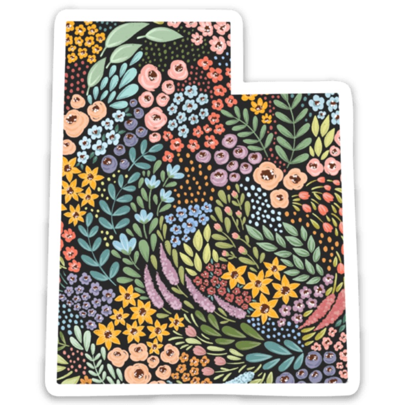 Utah State Floral Sticker 3x3in.