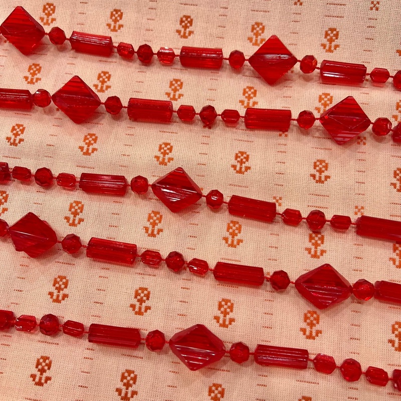 Vintage Acrylic Beaded Garland
