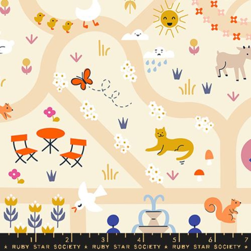 Woodland Park / Garden Map / Parchment