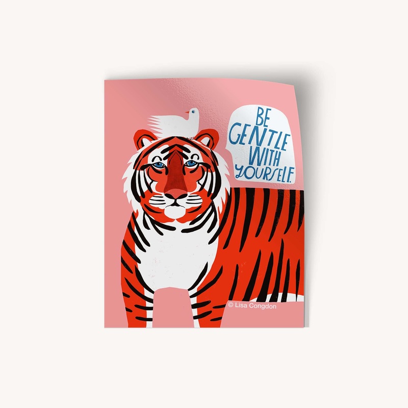 Be Gentle with Yourself Large Sticker