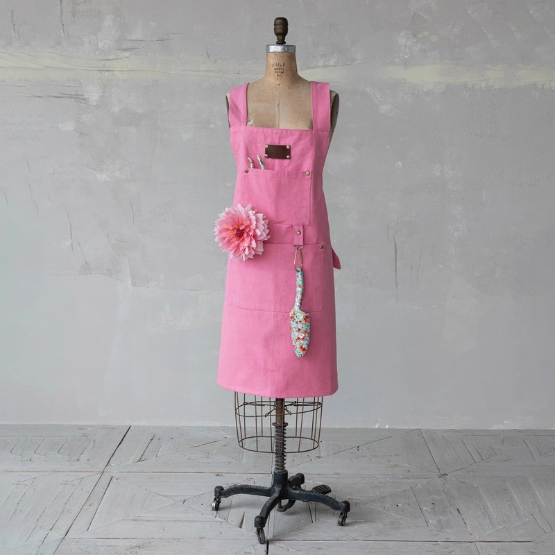 Cotton Canvas Cross Back Apron