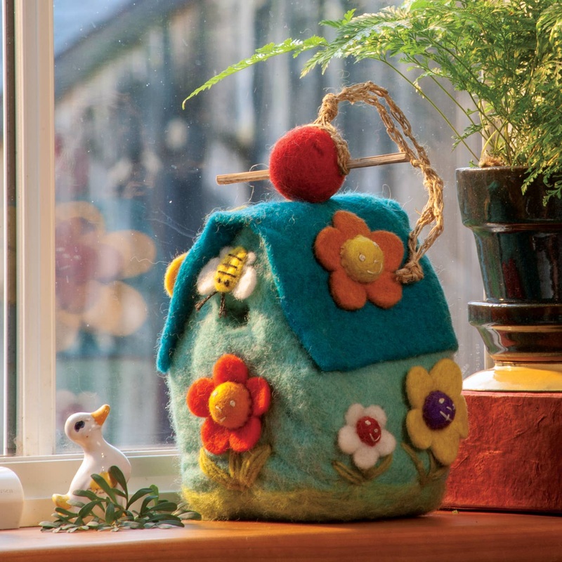 Flower House Birdhouse