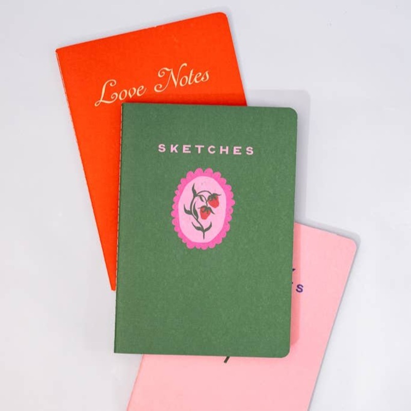 Rough Draft Notebook Set, Love Notes