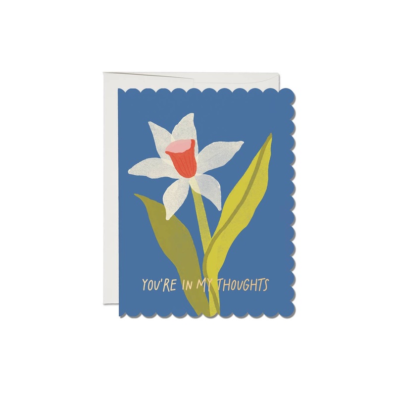 Scalloped Daffodil Sympathy Card
