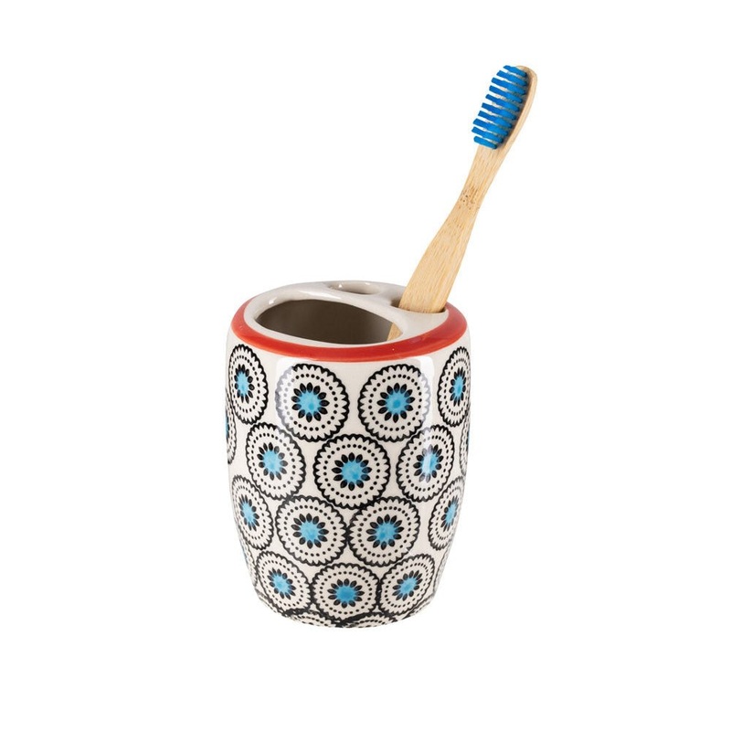 Toothbrush Holder / Black & Blue