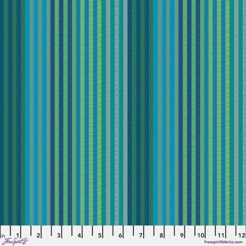 Woven Stripe / Caterpillar Stripe / Aqua