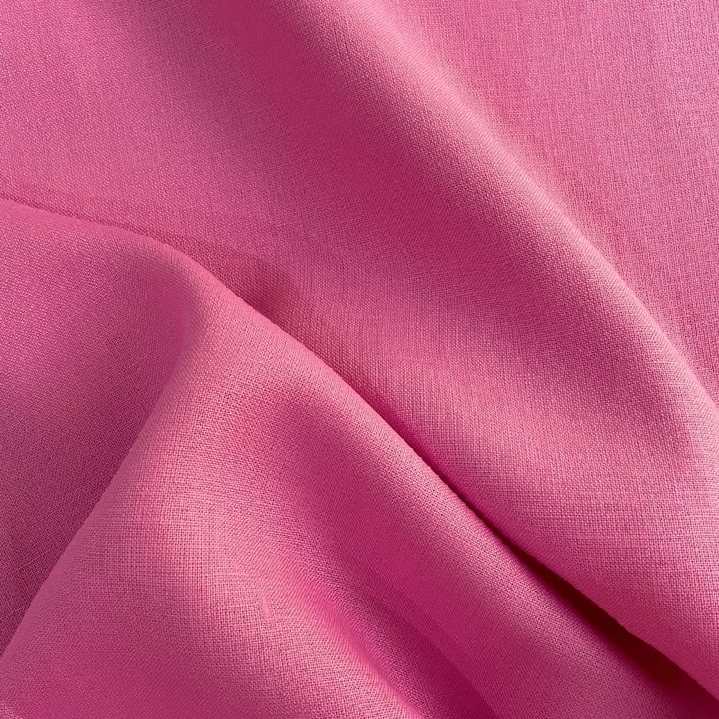Bubblegum Pink Linen