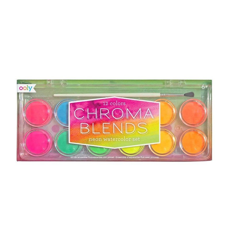 Chroma Blends Neon Watercolor Paint – 13 PC Set