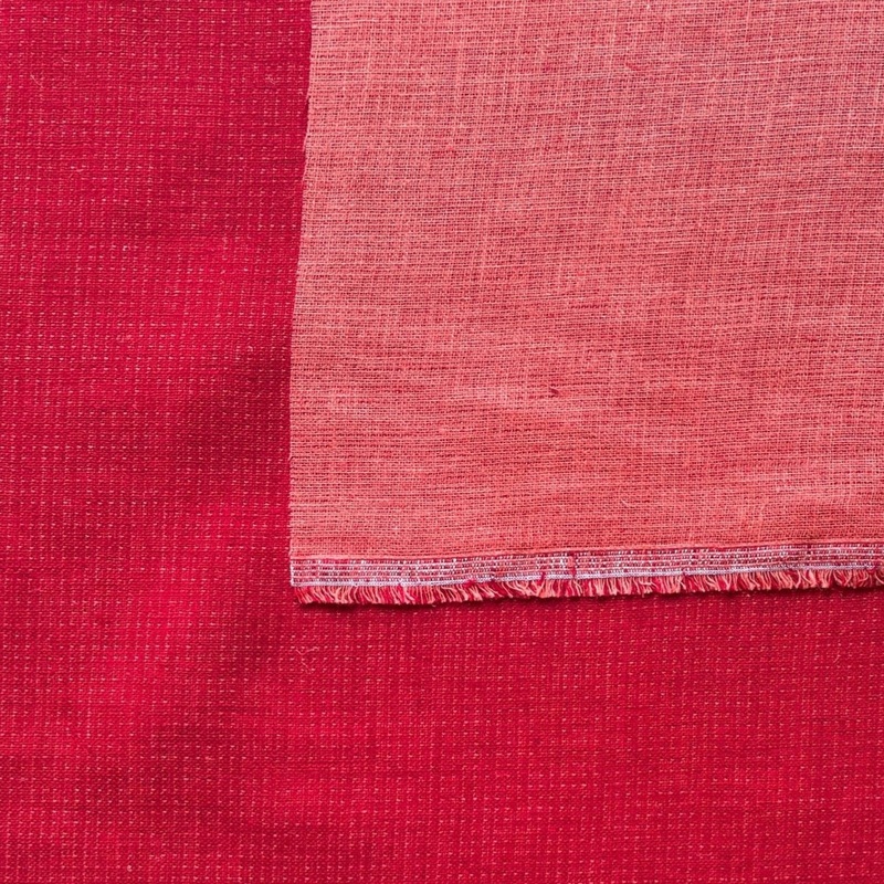 Double Linen Red/Orange
