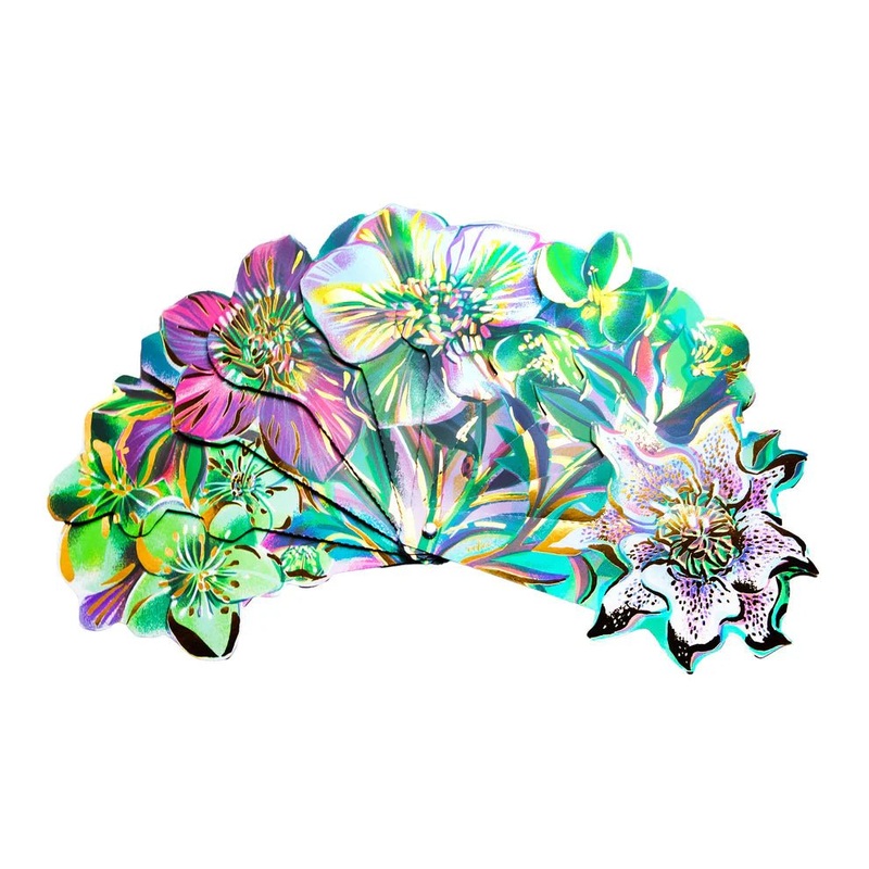 Floral Paper Fan