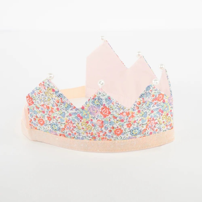 Floral & Pearl Party Crown