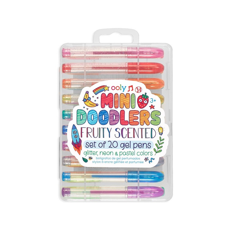 Mini Doodlers Fruity Scented Gel Pens – Set of 20