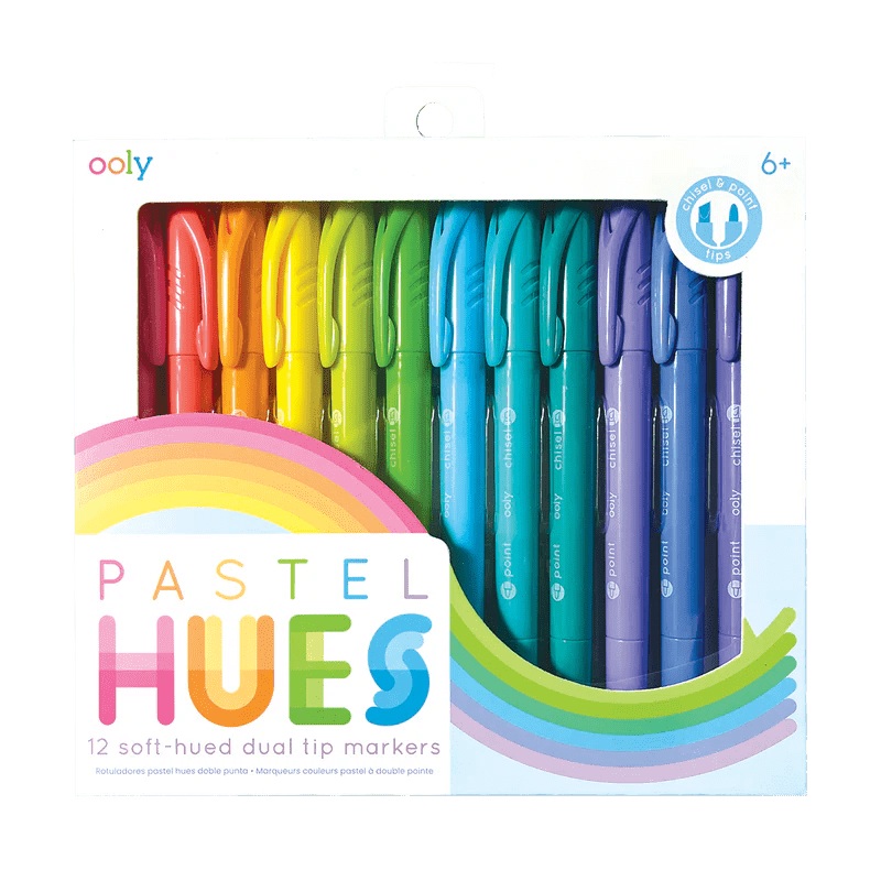 Pastel Hues: Soft-Hued Dual Tip Markers
