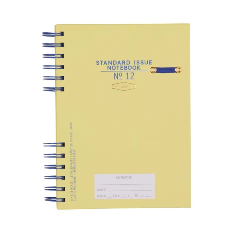 Standard Issue Planner Notebook No. 12 – Cobalt & Citron