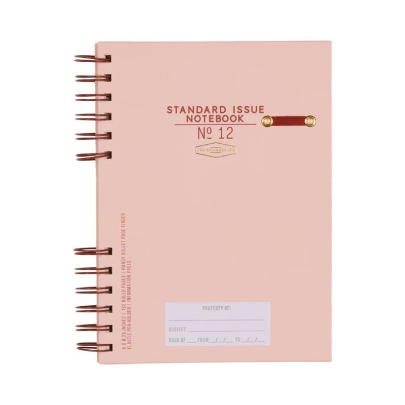 Standard Issue Planner Notebook No. 12 – Rosewood & Blush