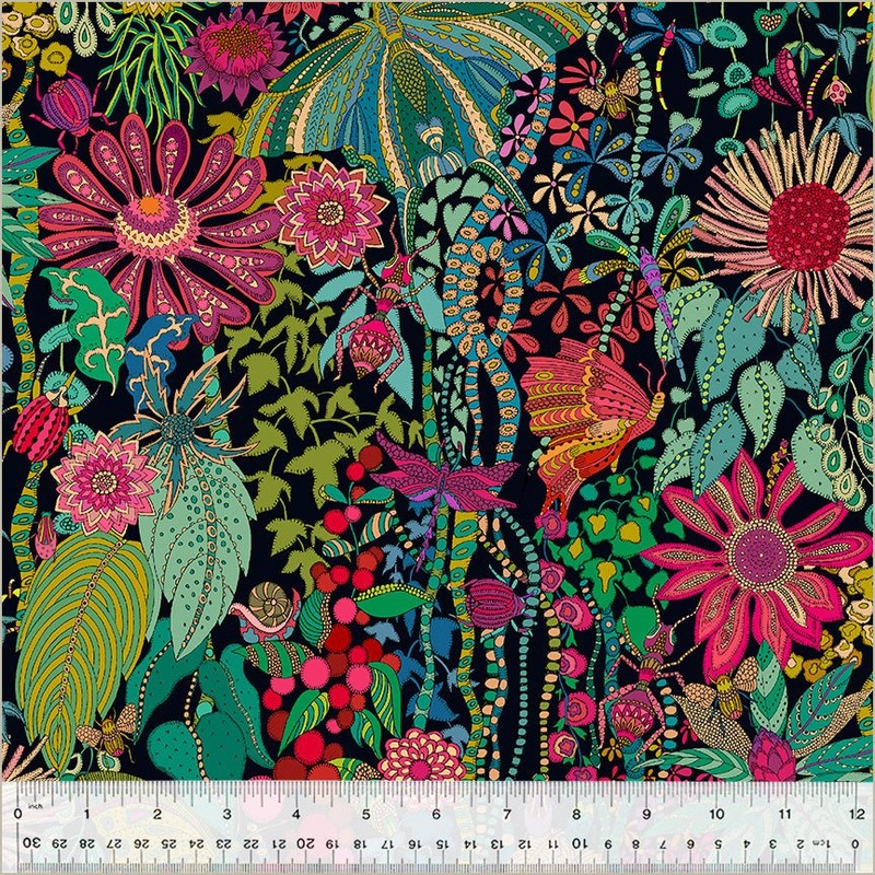 Twilight / Twilight Dance / Black – Cotton Canvas
