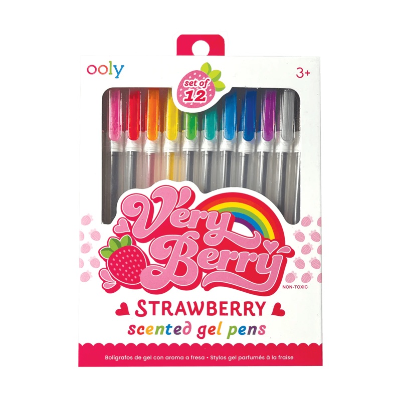 Very Berry Strawberry Scented Gel Pens