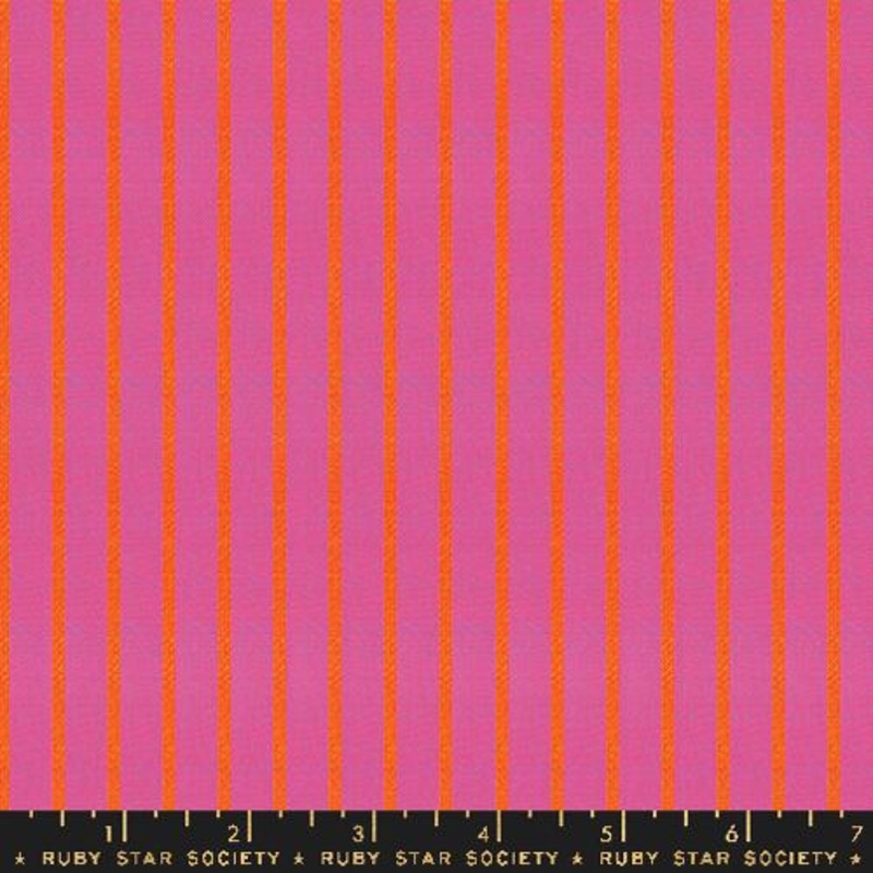 Warp Weft Ooh Lucky Lucky / Apron Stripe / Heliotrope