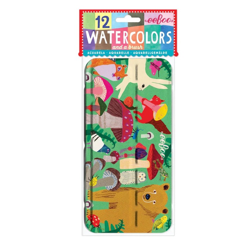 Watercolors Paint Tin