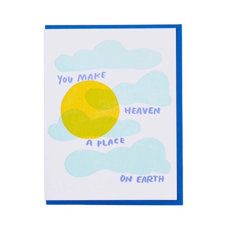 Heaven on Earth Letterpress Card