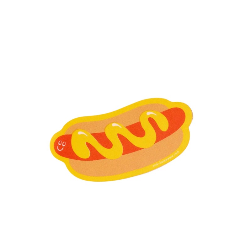 Hot Dog Vinyl Sticker