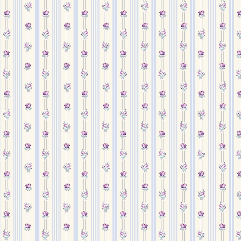Louisa / Digital Stripe / Light Periwinkle