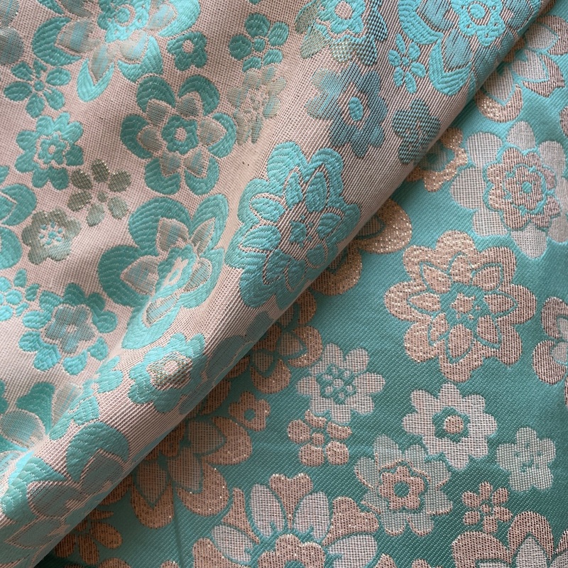 Minty Floral Brocade