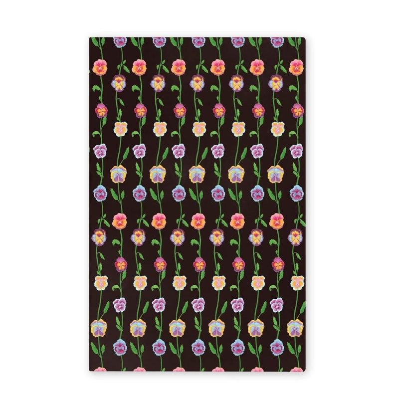 Pansies Lined Medium Notebook