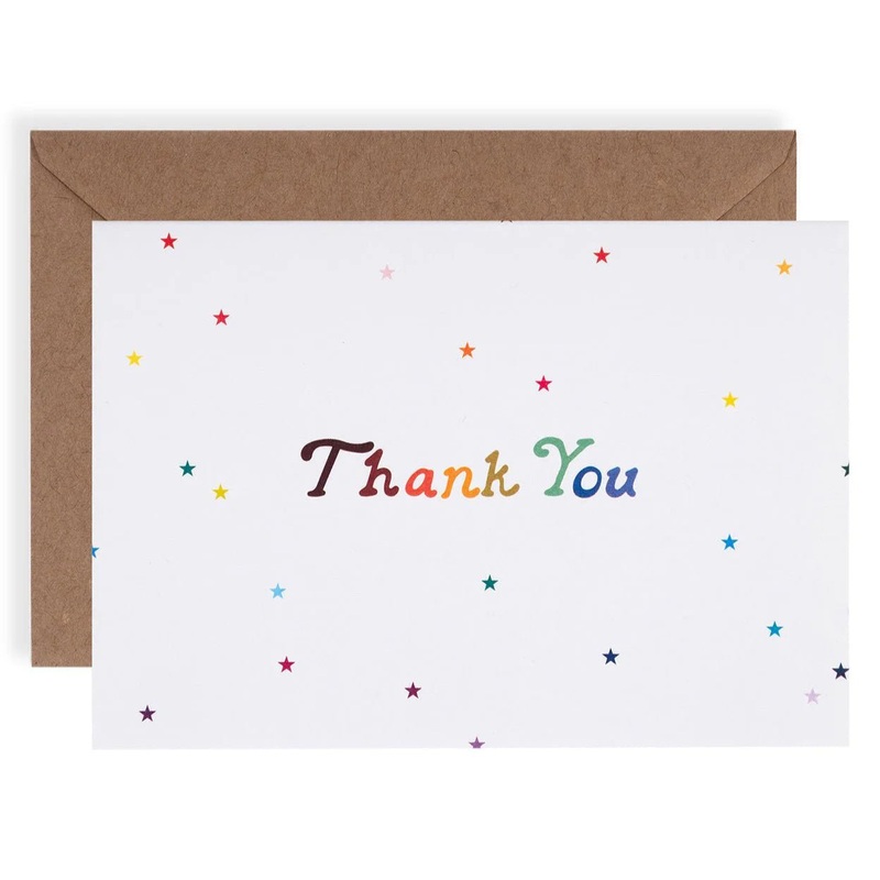 Rainbow Stars Thank You Cards Box Set