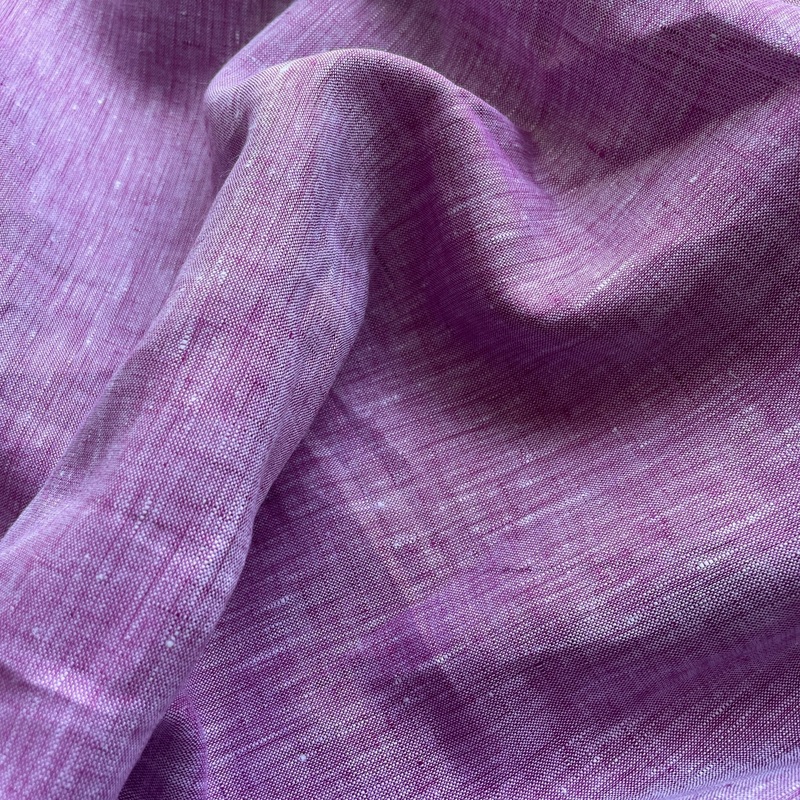 Raspberry Yarn-Dyed Linen