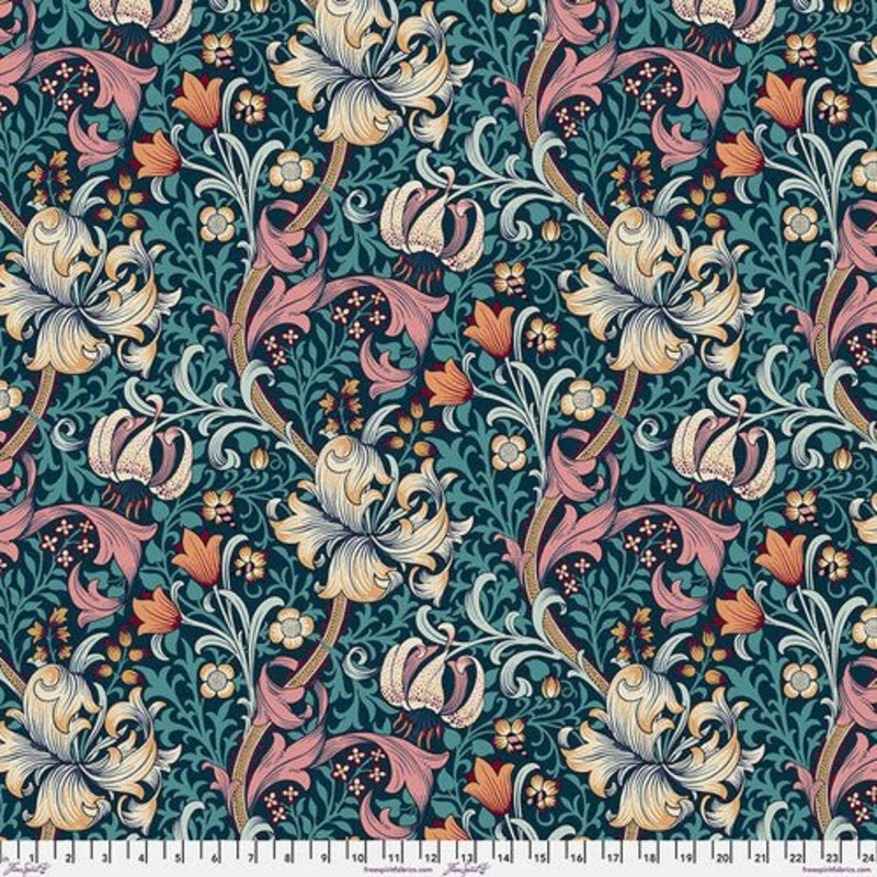 Red House / Golden Lily / Teal / 108