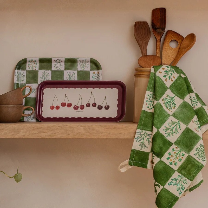Small Birchwood Rectangular Tray