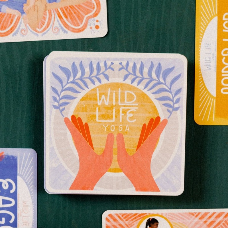 Wild Life Yoga Family Partner Pose Cards