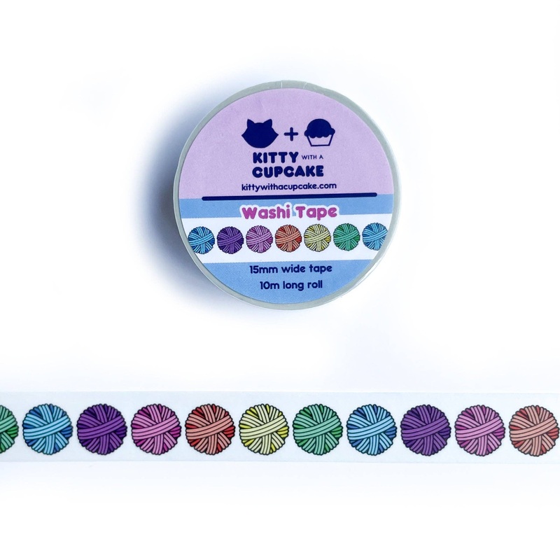 Pastel Rainbow Yarn Washi Tape