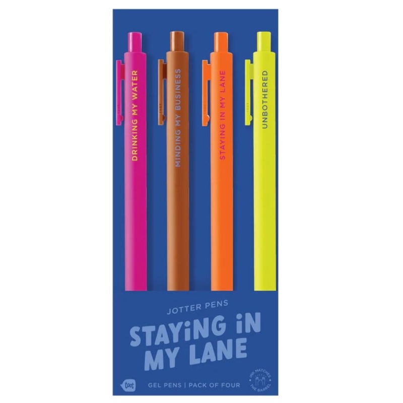 Staying in My Lane Jotters 4-pack