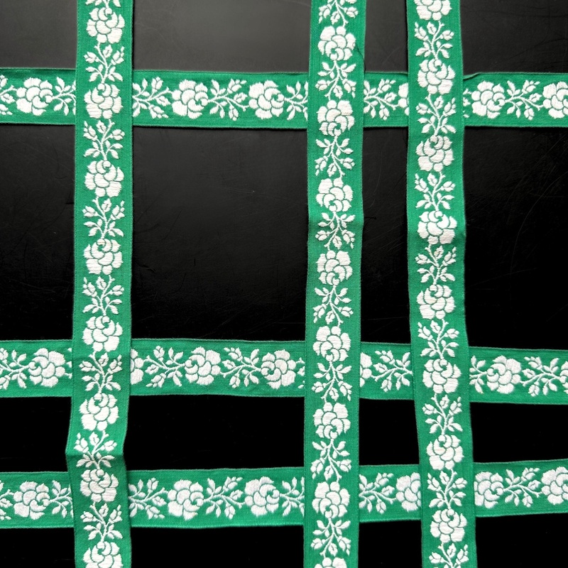 Vintage Cotton Jacquard Trim