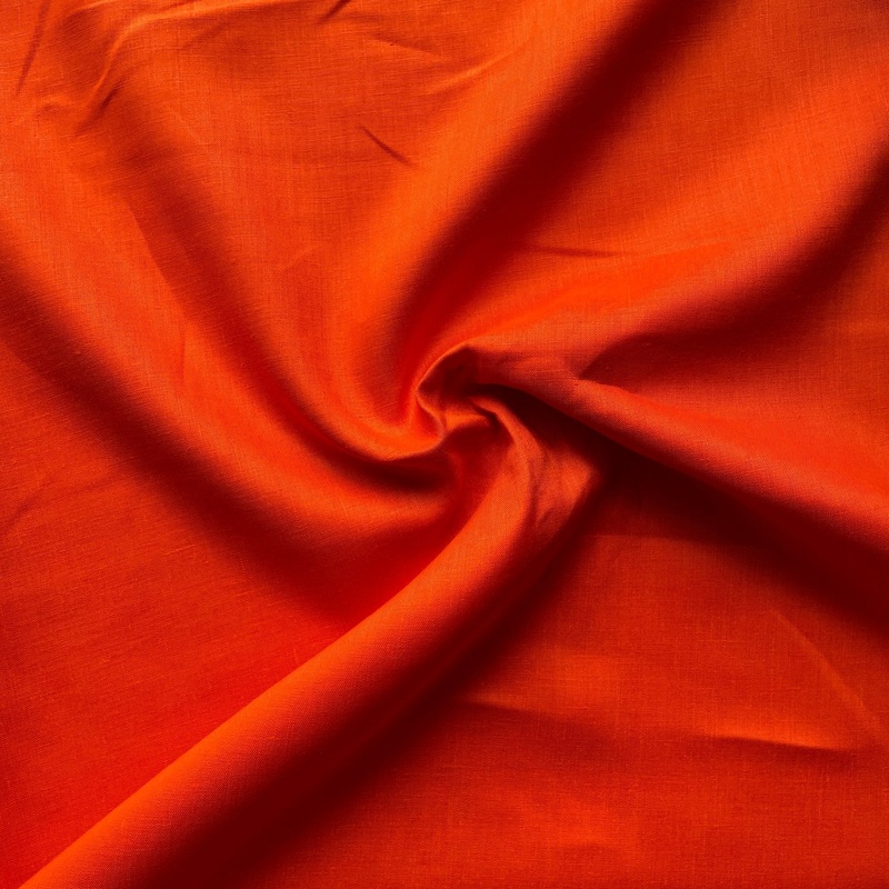 Deadstock Orange Linen