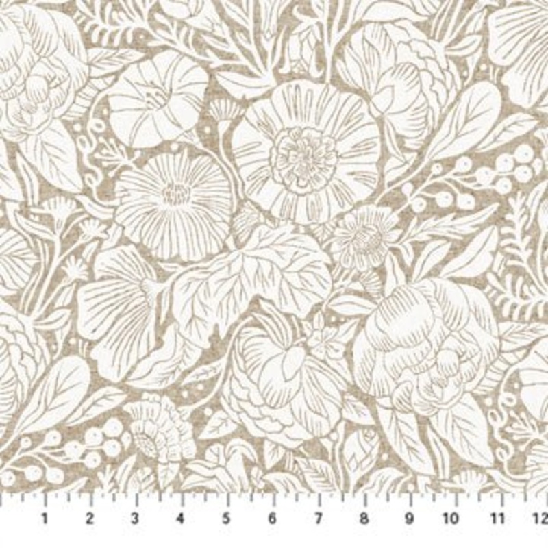 In The Dawn Canvas / Large Flowers / White Multi