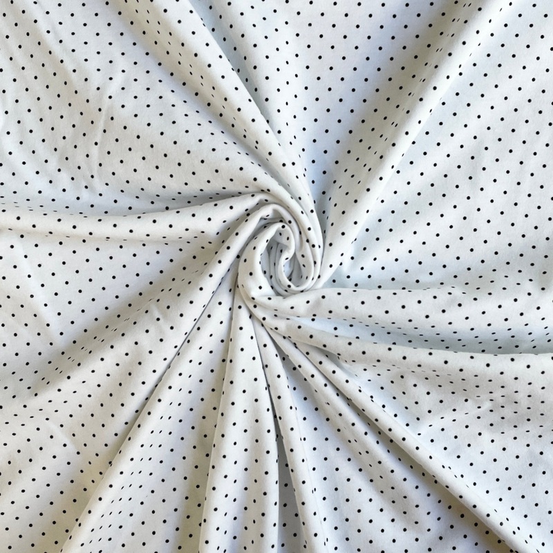White with Black Dots Jersey