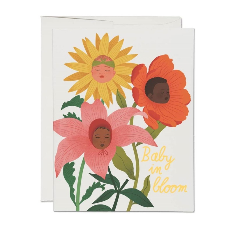 Baby in Bloom Baby Card