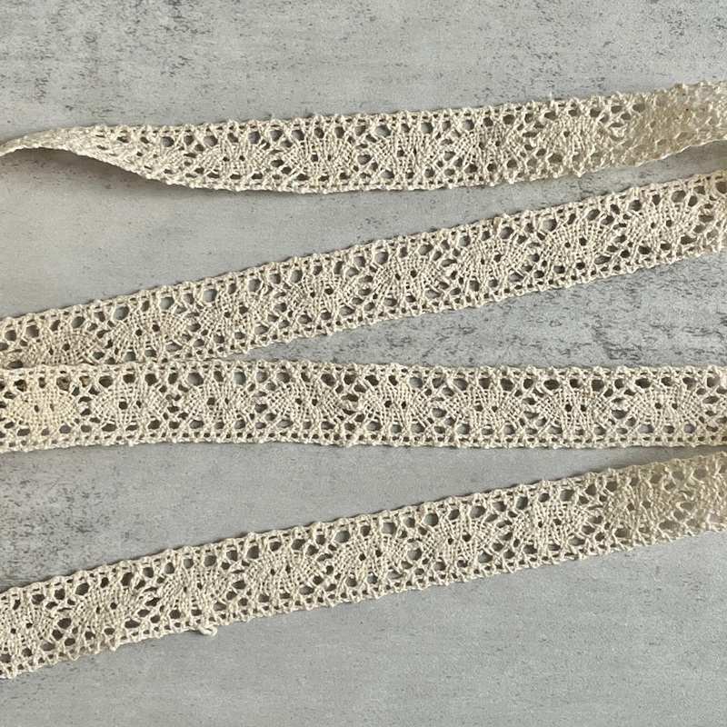 Cream Vintage Cotton Cluny Lace