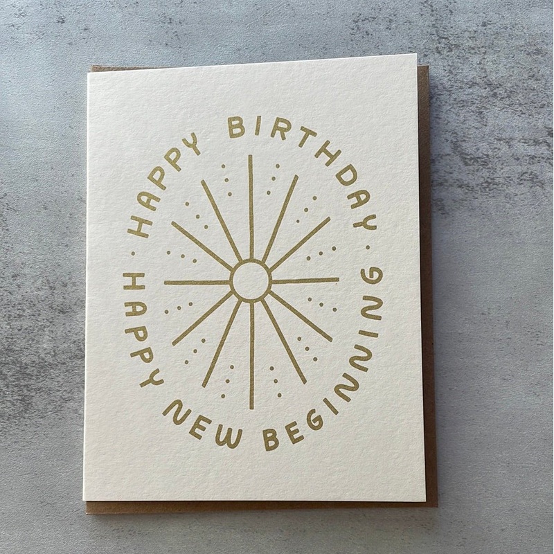 Happy Birthday New Beginnings Card