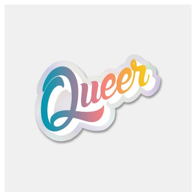 Queer Holographic Sticker