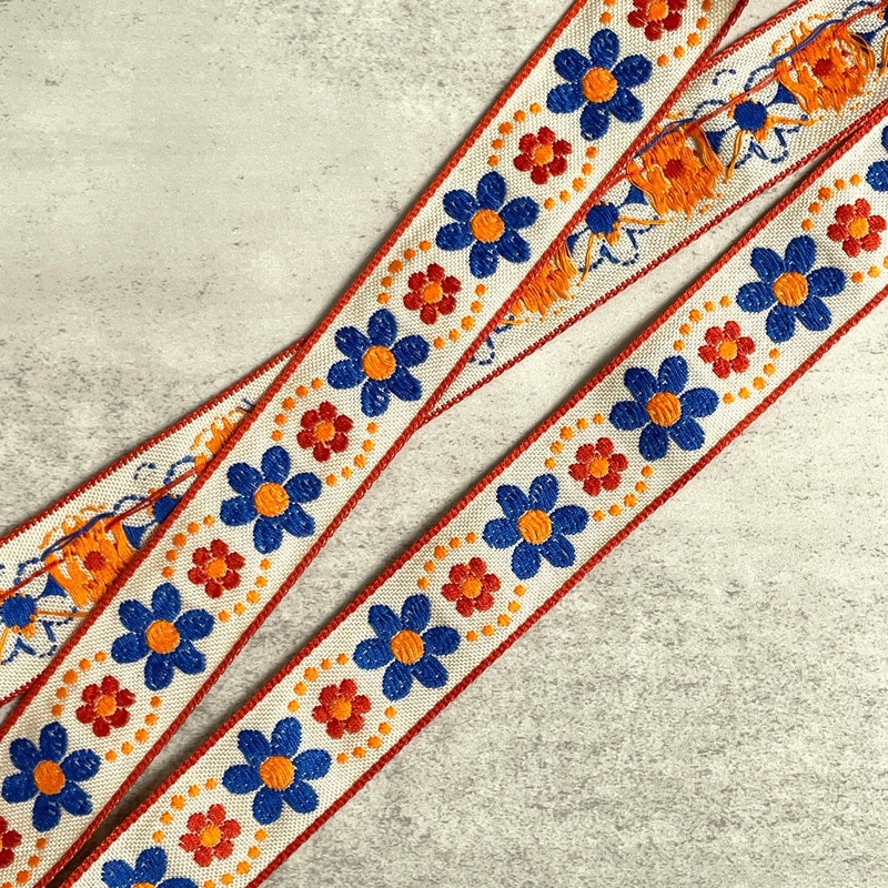 Retro Floral Vintage Jacquard Ribbon