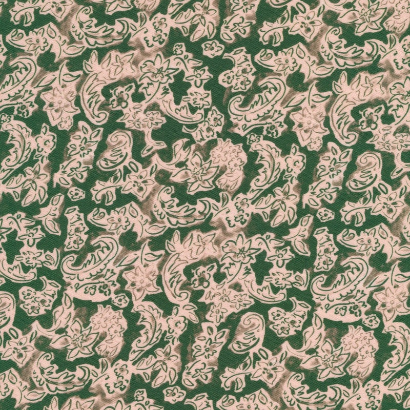 Sanctuary / Chintz Wallpaper / Jade Green