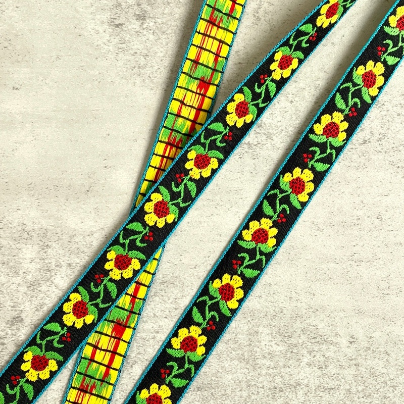 Strawberry Flower Vintage Jacquard Ribbon