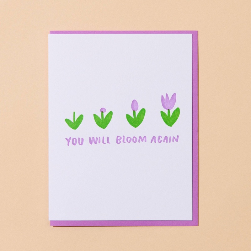 Bloom Again Letterpress Card