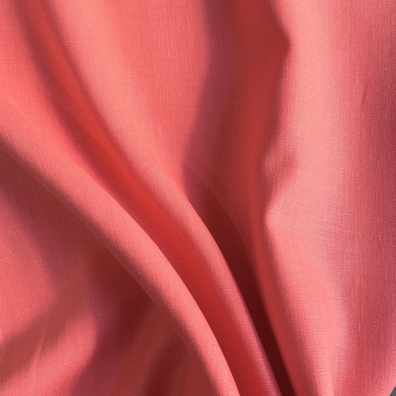 Deadstock Coral Linen